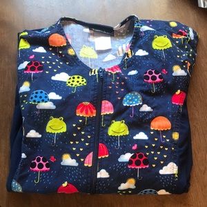 Cherokee slim fitting scrub jacket